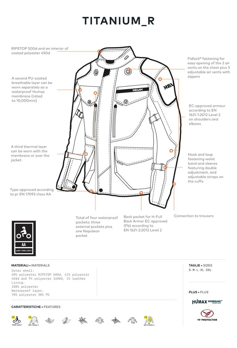 ** Hevik Titanium_R Jacket - SALE