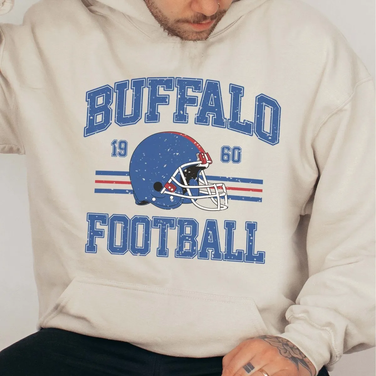 Buffalo Football Wholesale Graphic Hoodie - Fast Shipping