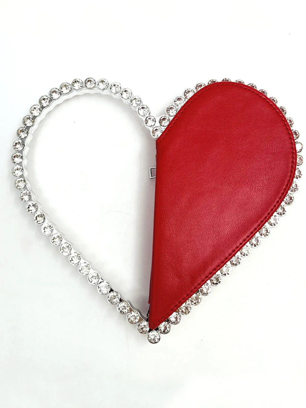 Charm and Glam Heart Evening Clutch