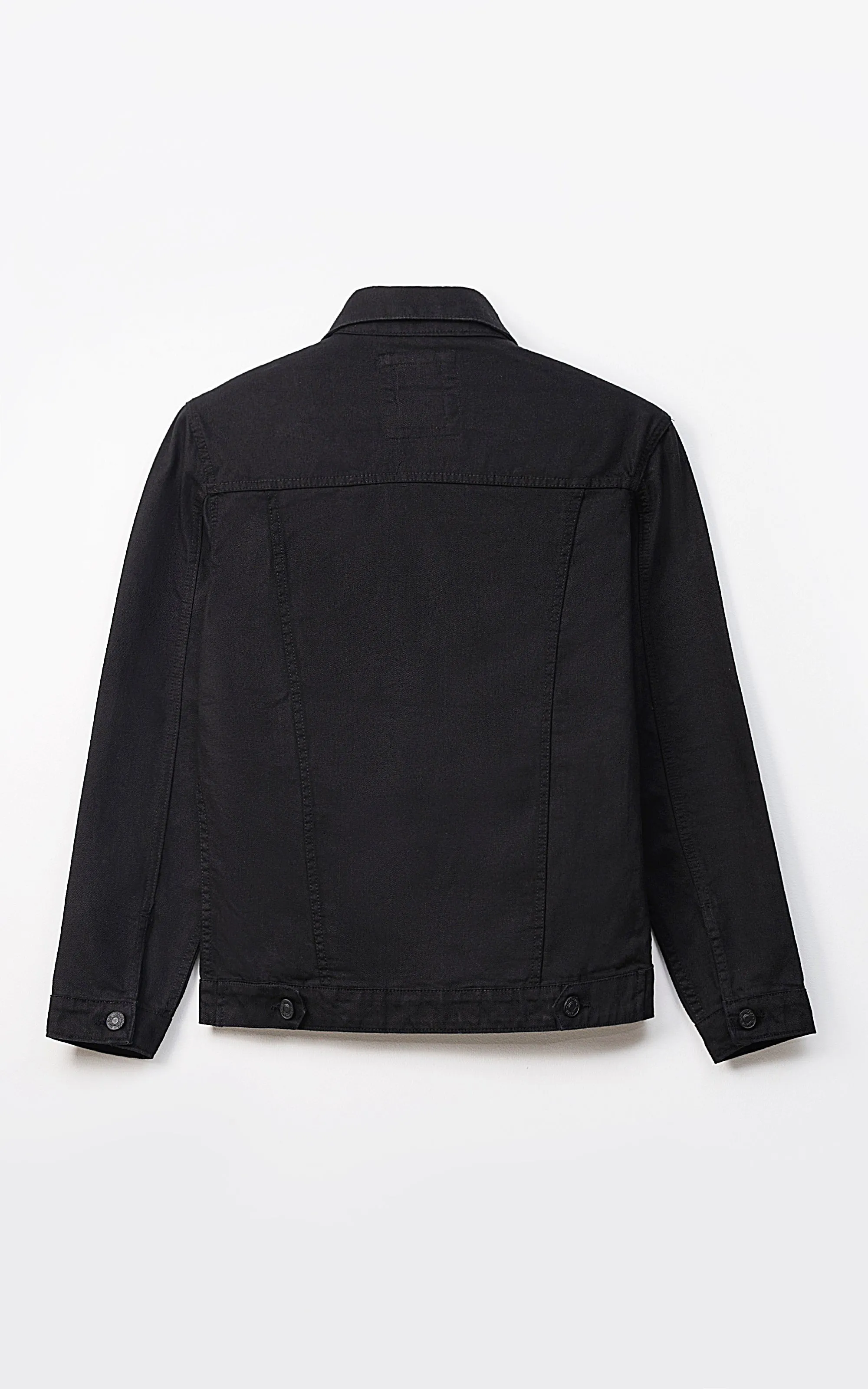 DENIM FULL SLEEVE JACKET BLACK