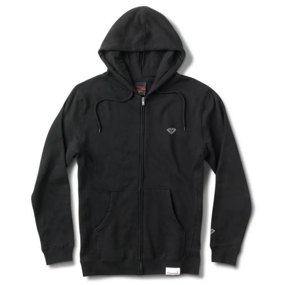 Diamond Supply Co Micro Brilliant Zip Hoodie Black