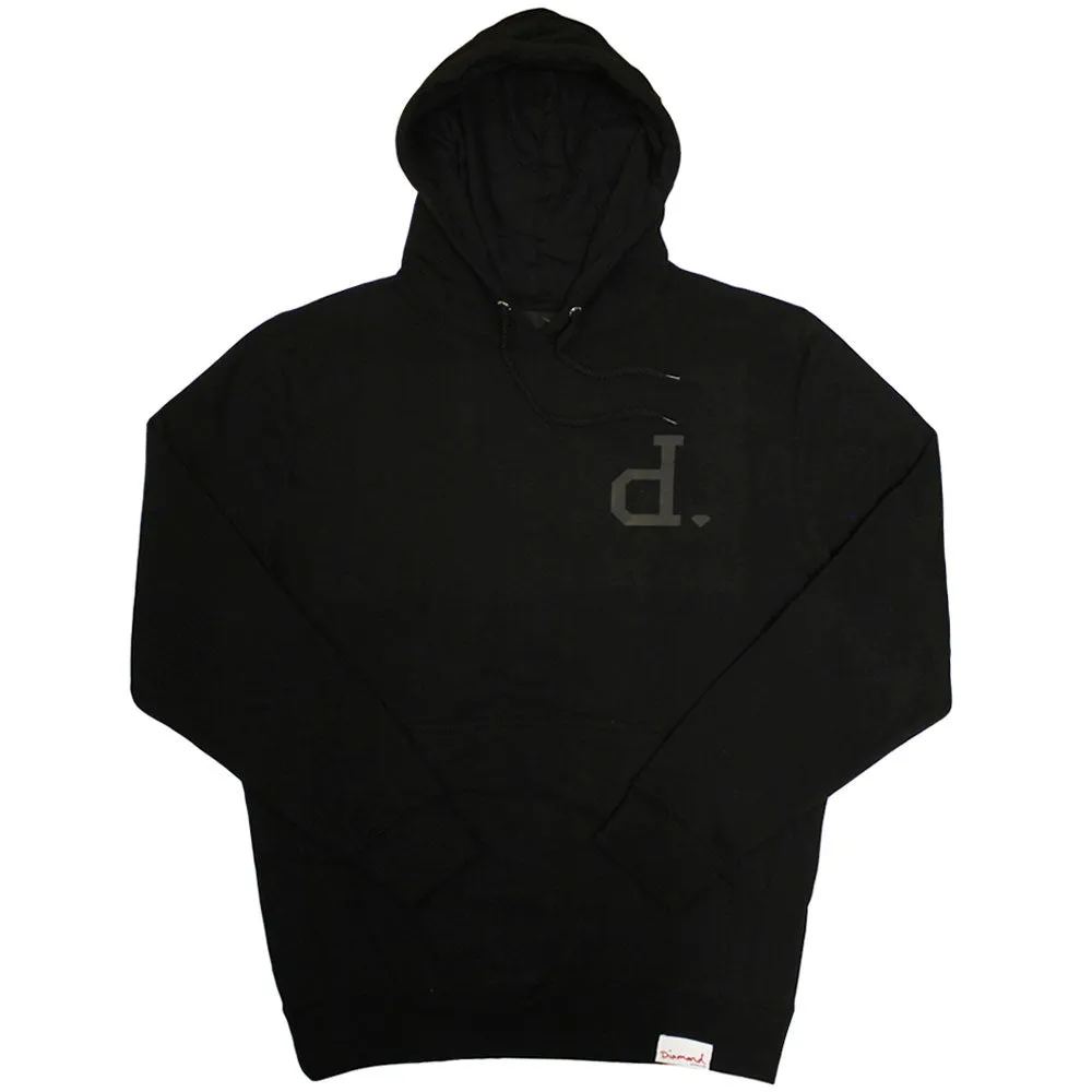 Diamond Supply Co Tonal Un Polo Hoodie Black