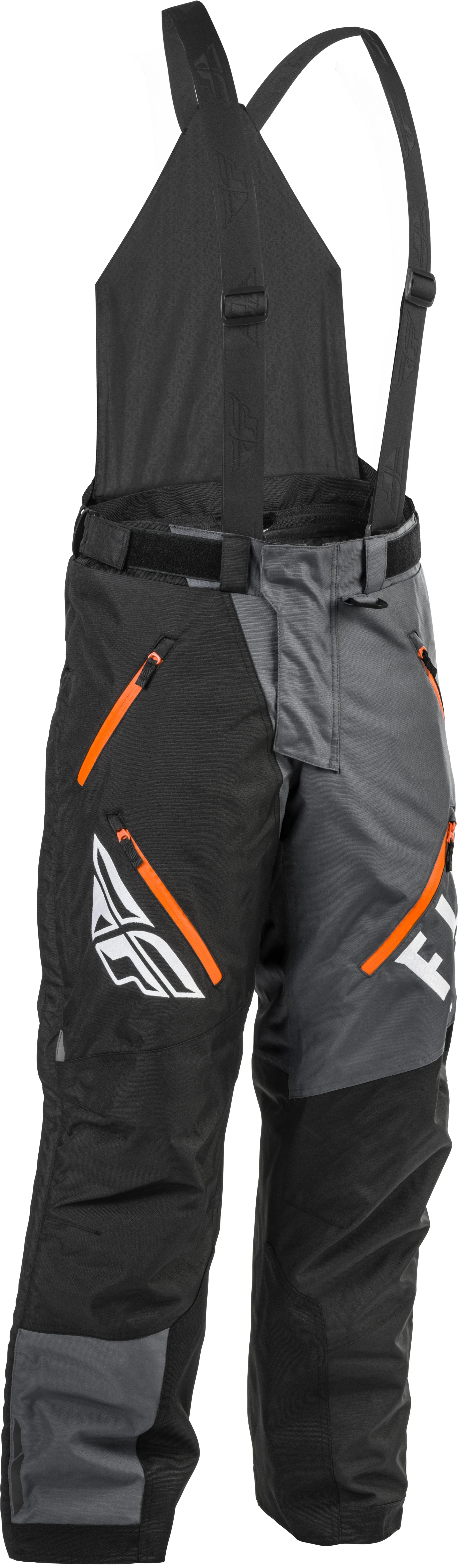 FLY RACING SNX PRO BIB BLACK/GREY/ORANGE XL-T 470-4251XLT