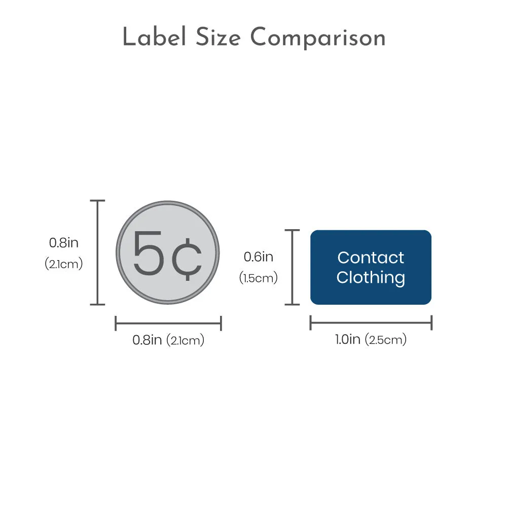 Forest Animals Contact Clothing Labels