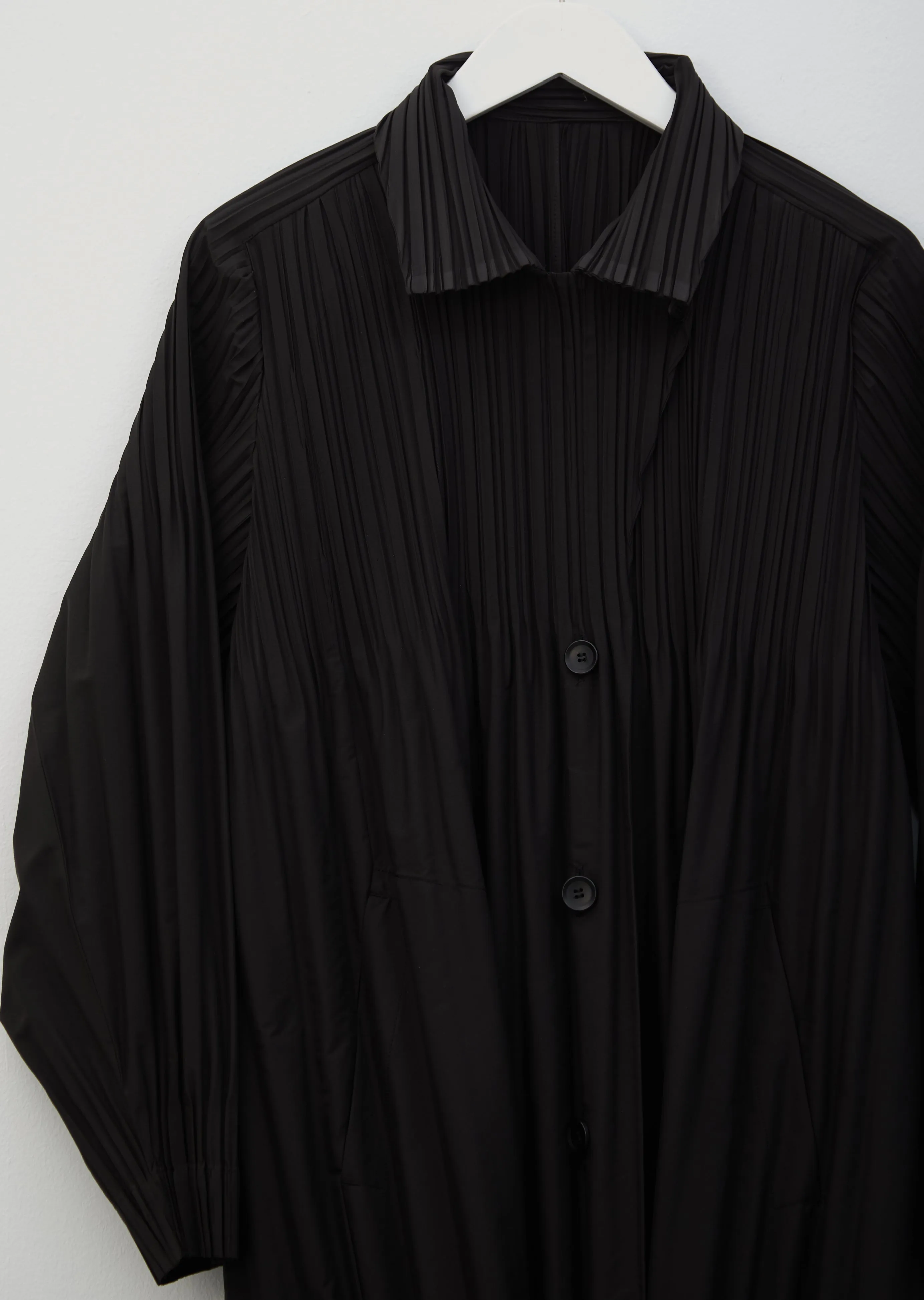 Jaunty Pleated Coat