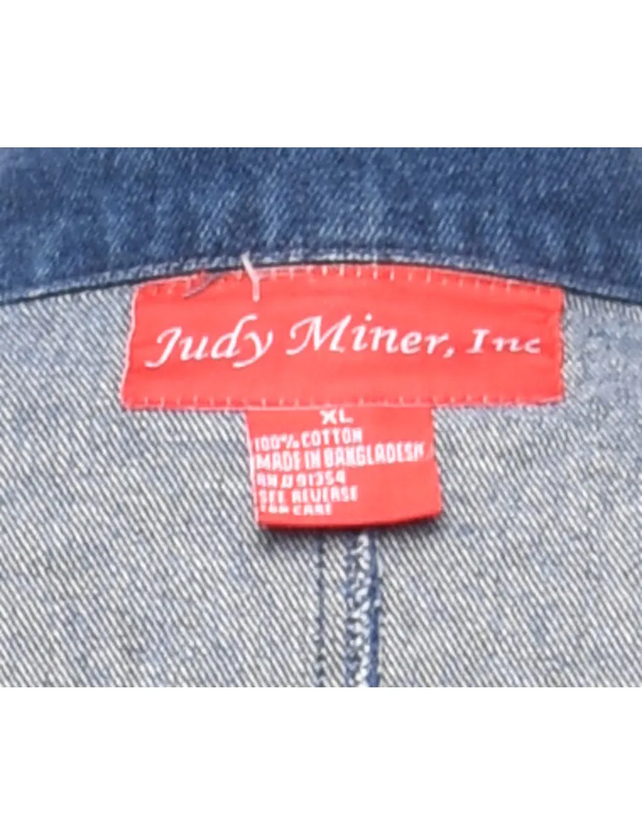 Judy Miner Dark Wash Denim Jacket - XL