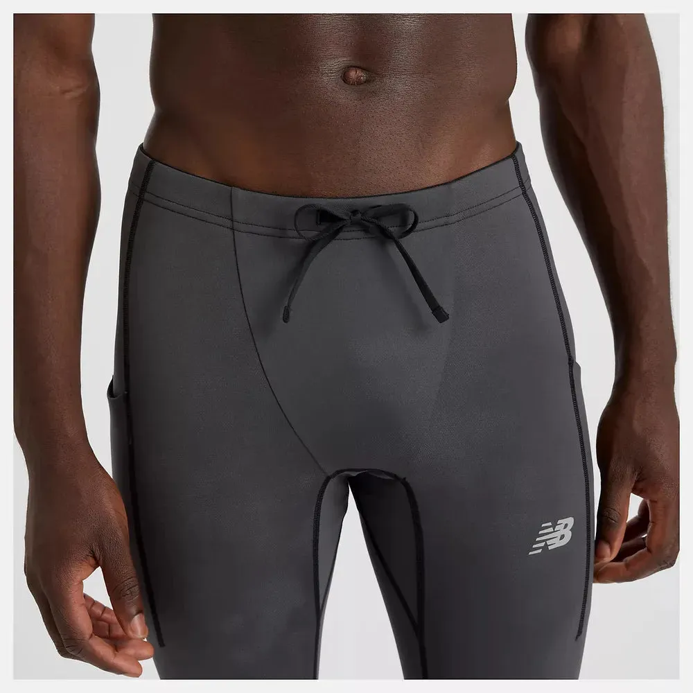 Mens Athletics Reflective Warming Pocket Tight - Black