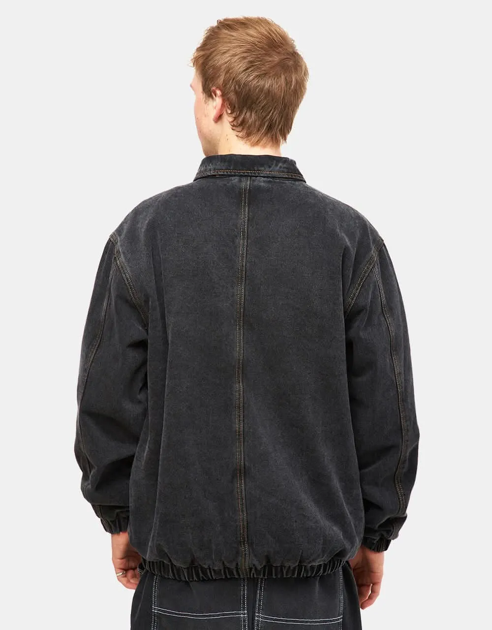 Pass Port Vineyard Birds Denim Delivery Jacket - Washed Black