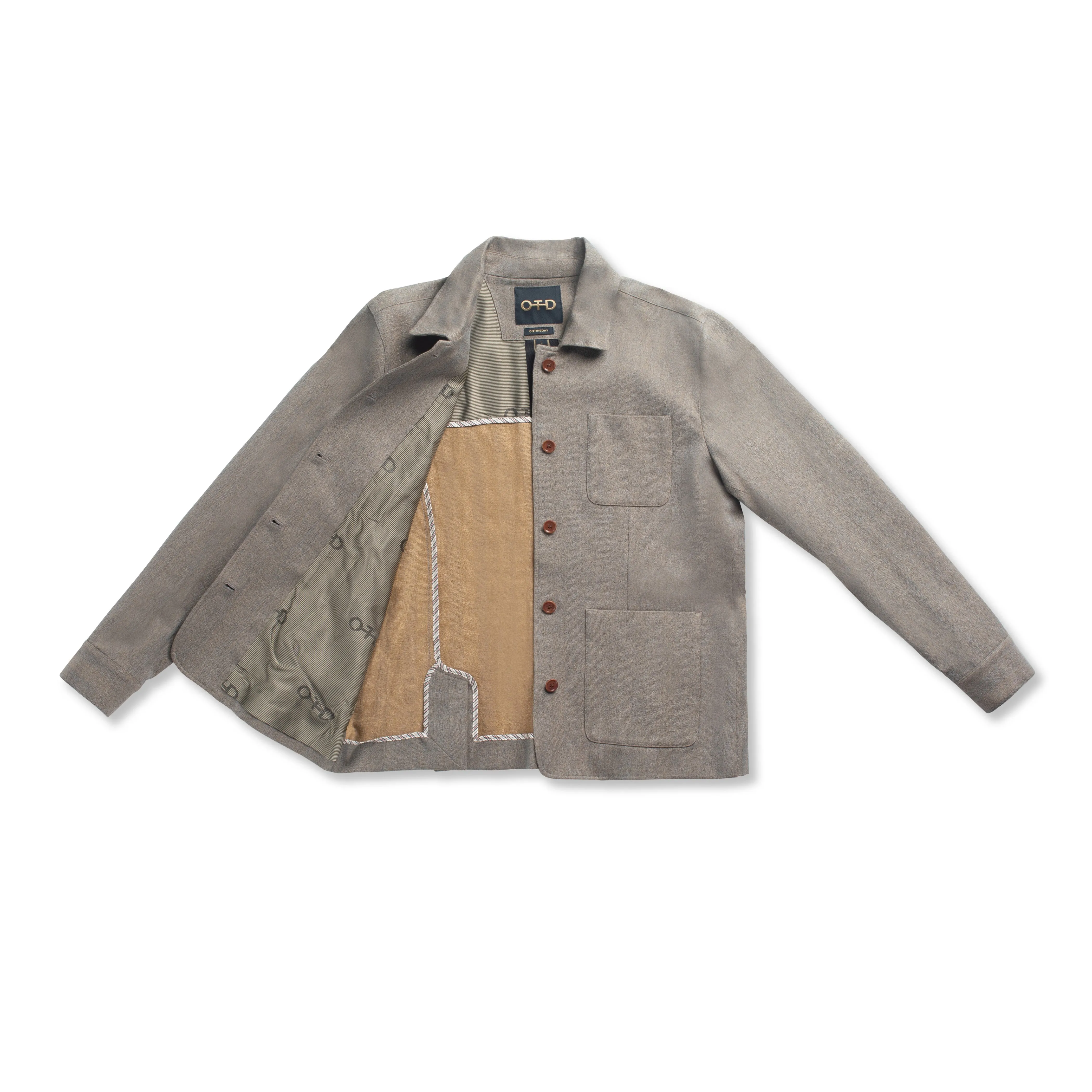 Patch Pocket Task Jacket (Sandstone)