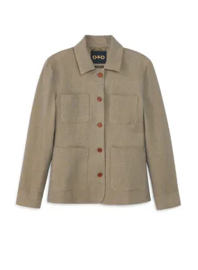 Patch Pocket Task Jacket (Sandstone)