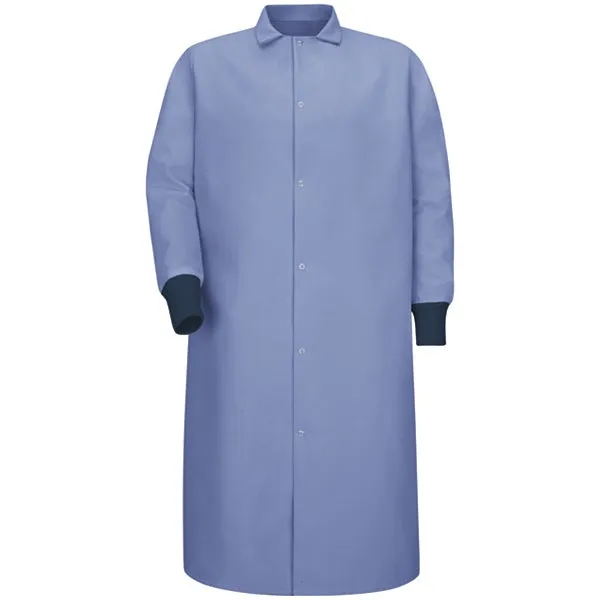 Red Kap Gripper Front Butcher Coat - No Pockets - KS60