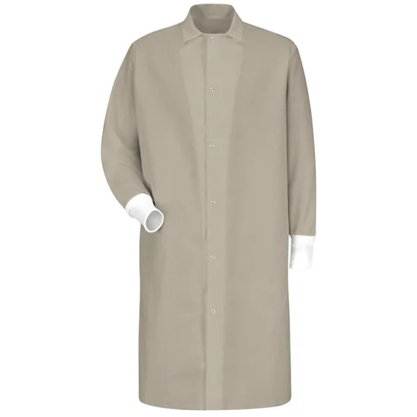 Red Kap Gripper Front Butcher Coat - No Pockets - KS60