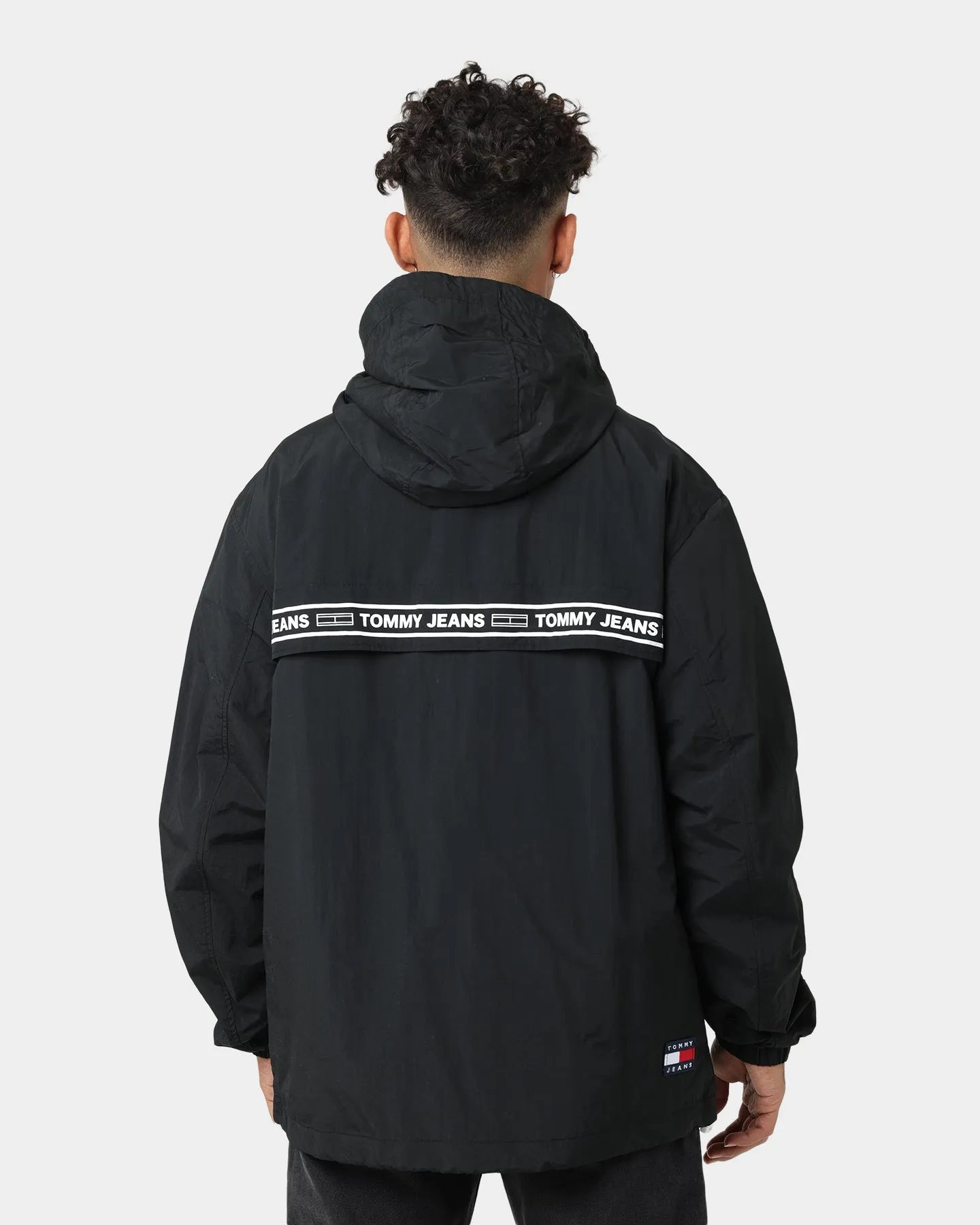 Tommy Jeans TJM Chicago Tape Windbreaker Black