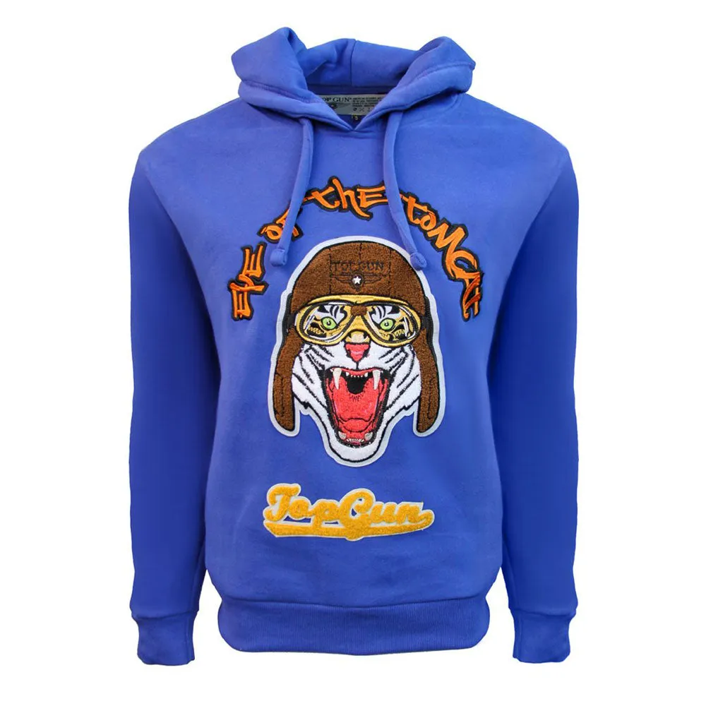 Top Gun Eye Of The Tomcat Pullover Hoodie Royal Blue