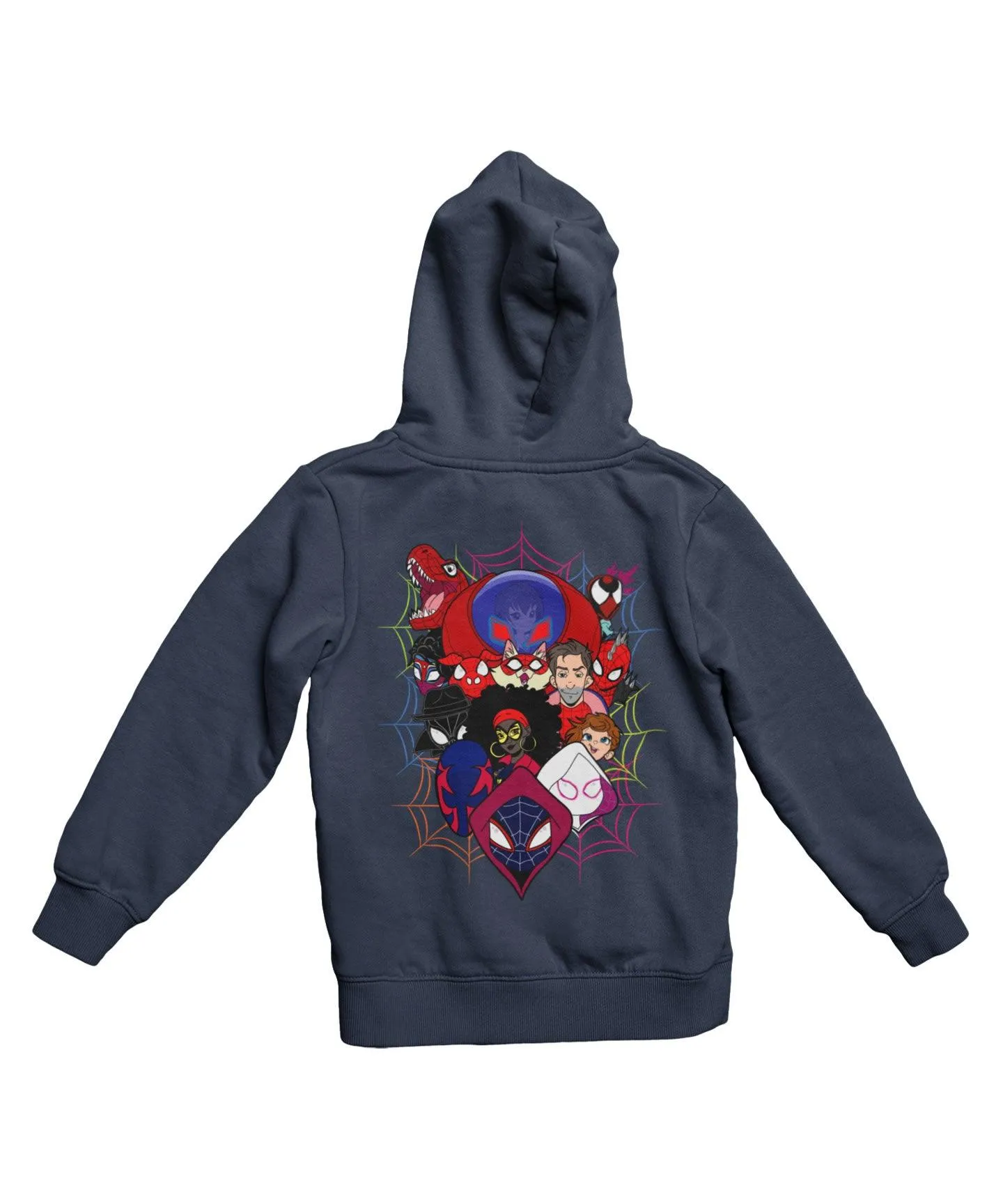 Top Notchy Spiderverse Explosion Back Printed Hoodie