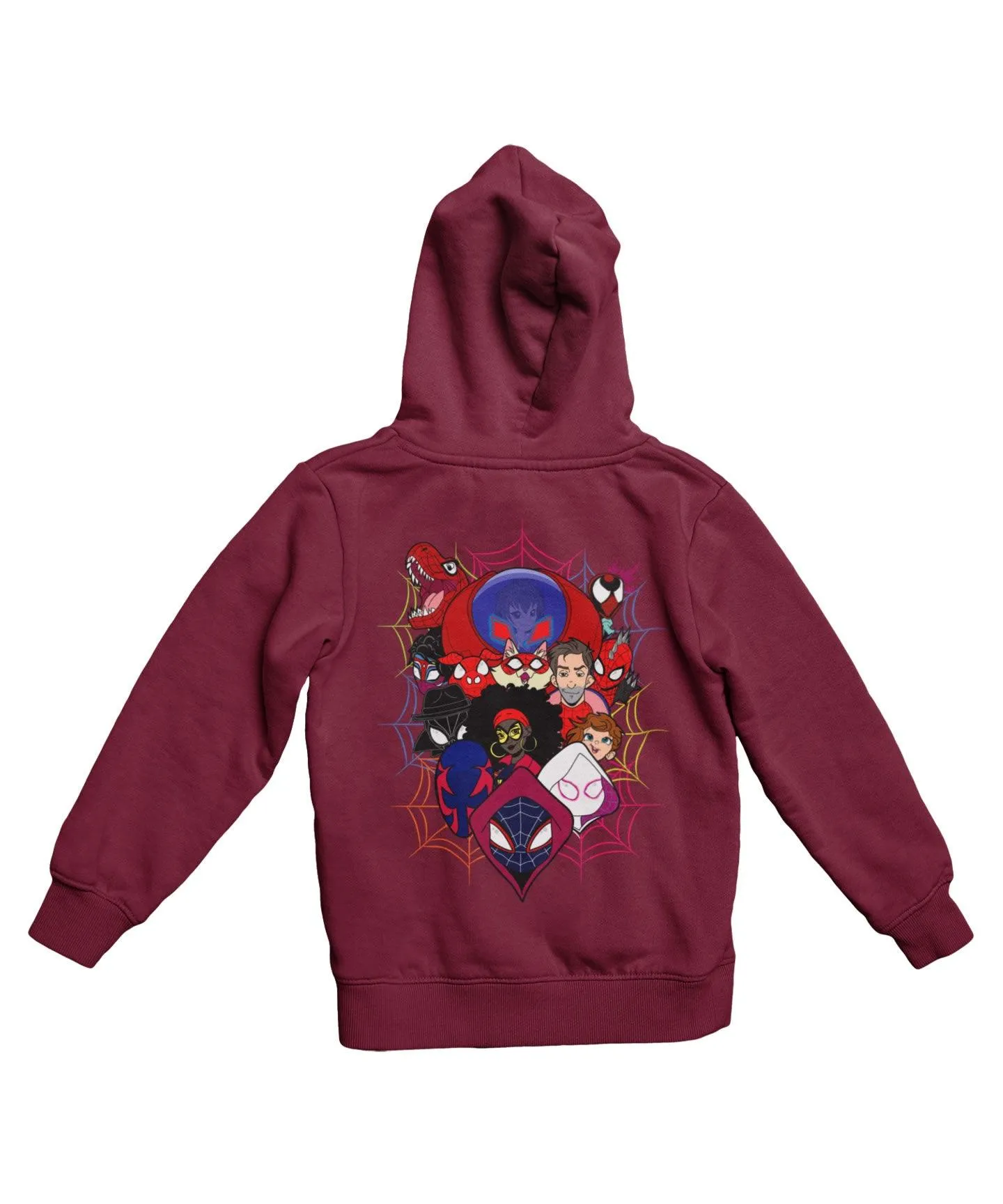 Top Notchy Spiderverse Explosion Back Printed Hoodie