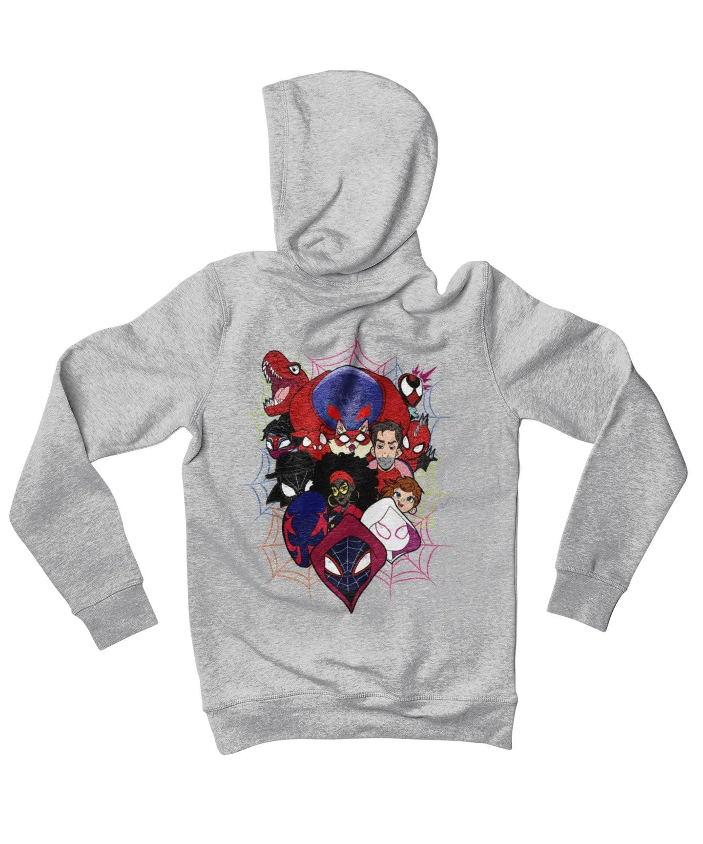 Top Notchy Spiderverse Explosion Back Printed Hoodie