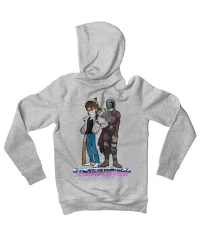 Top Notchy Steve and Mando Babsitting Back Printed Hoodie