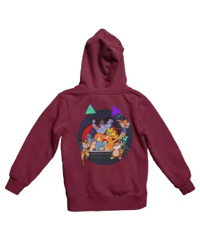 Top Notchy TV Toon Number 5 Back Printed Hoodie