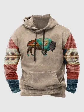 Vintage Bull Graphic Hoodies