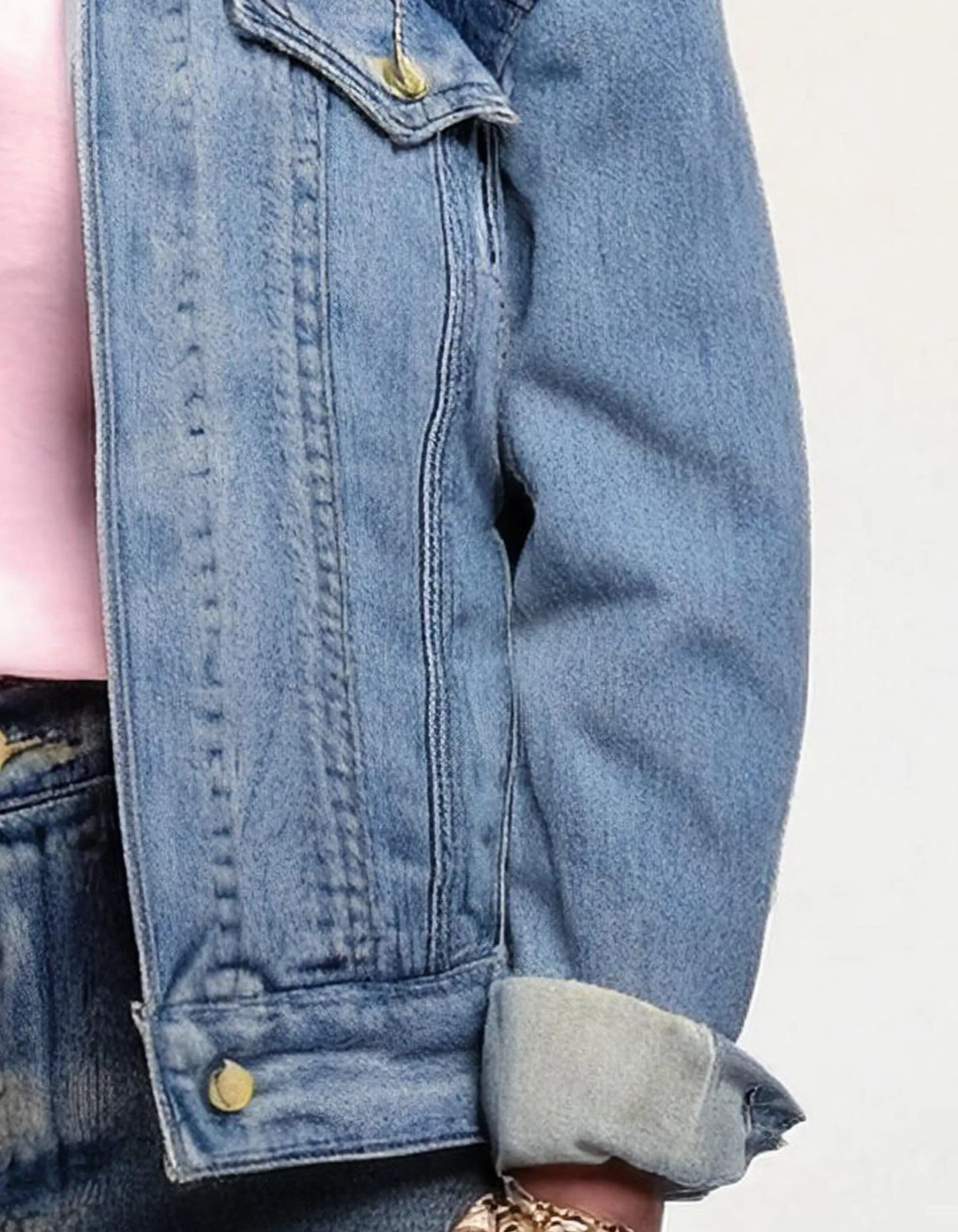 Vintage-Style Blue Denim Jacket