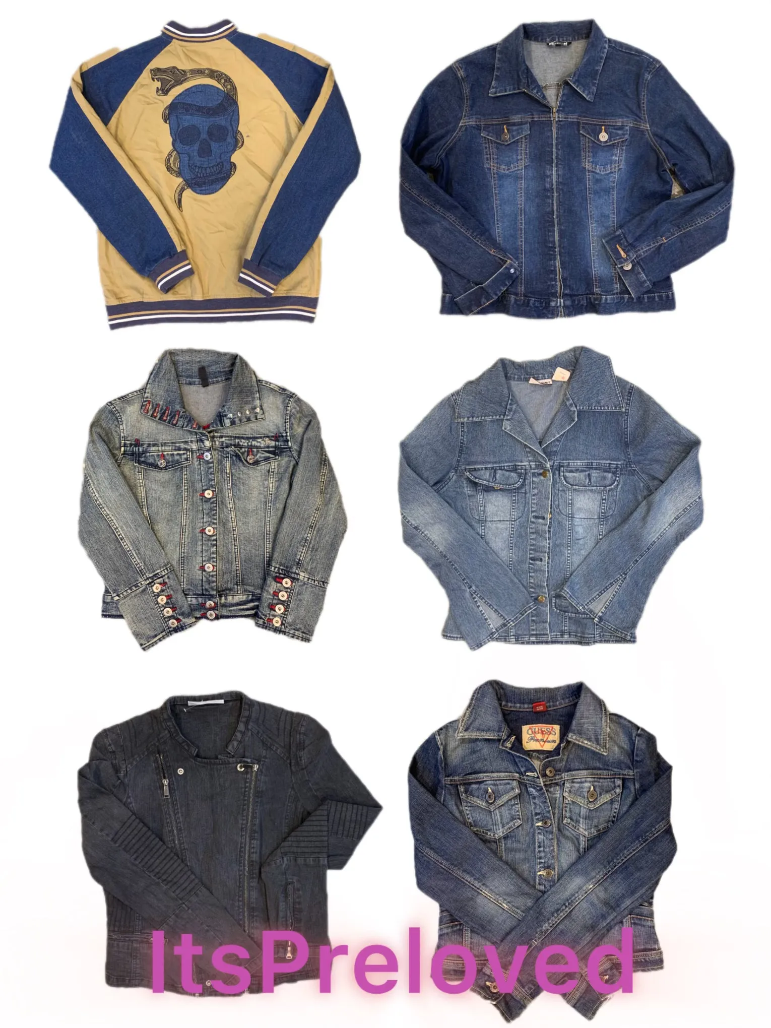 Who does love denim? Y2k Mix vibe Denim Jackets(RX-728)