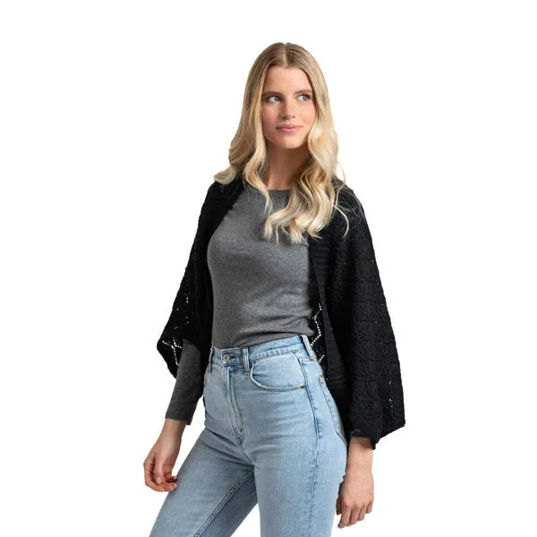 Willow Convertible Shrug - Black