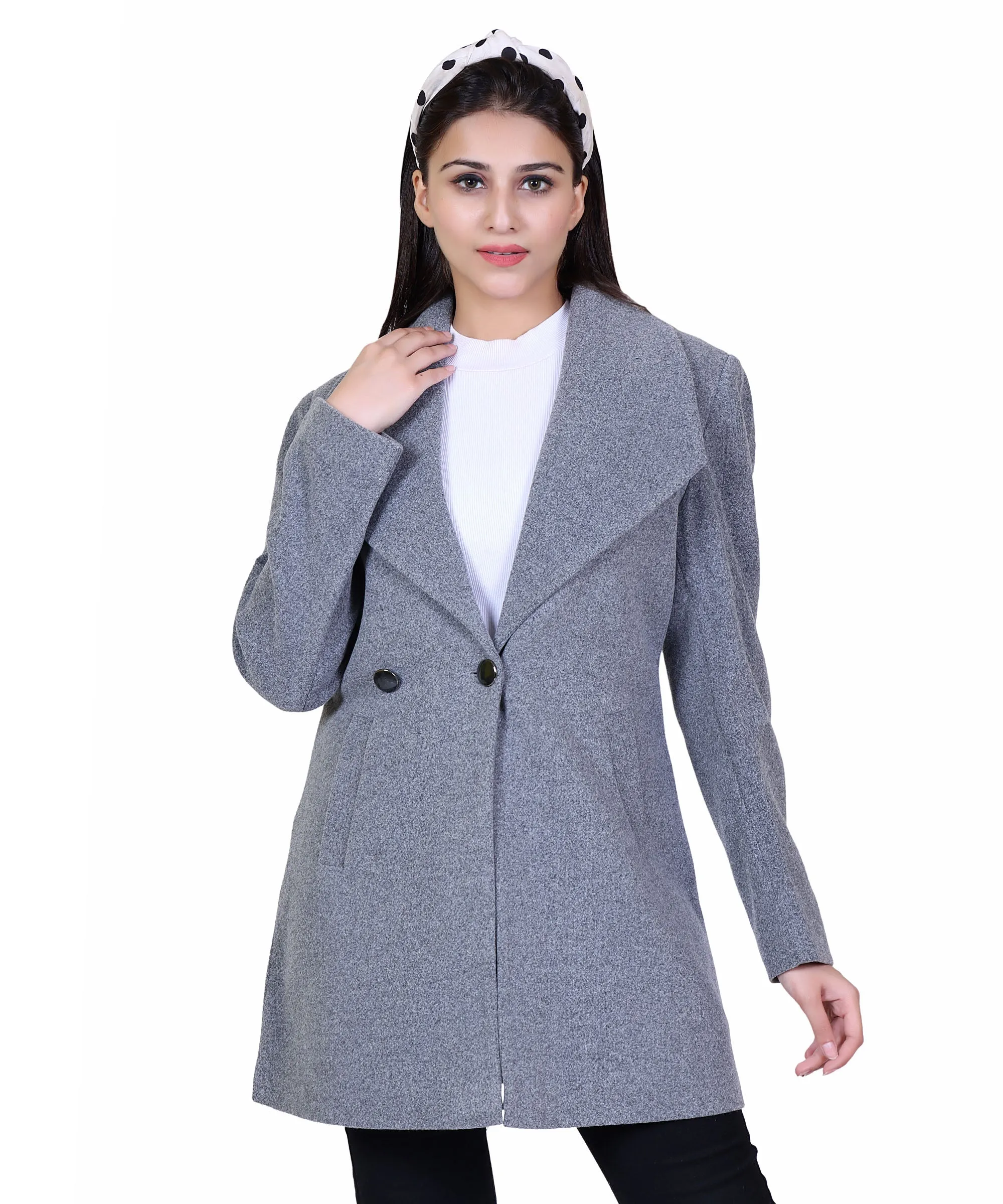 Women Formal Winter Wear Collared Neck Full Sleeve Blazer