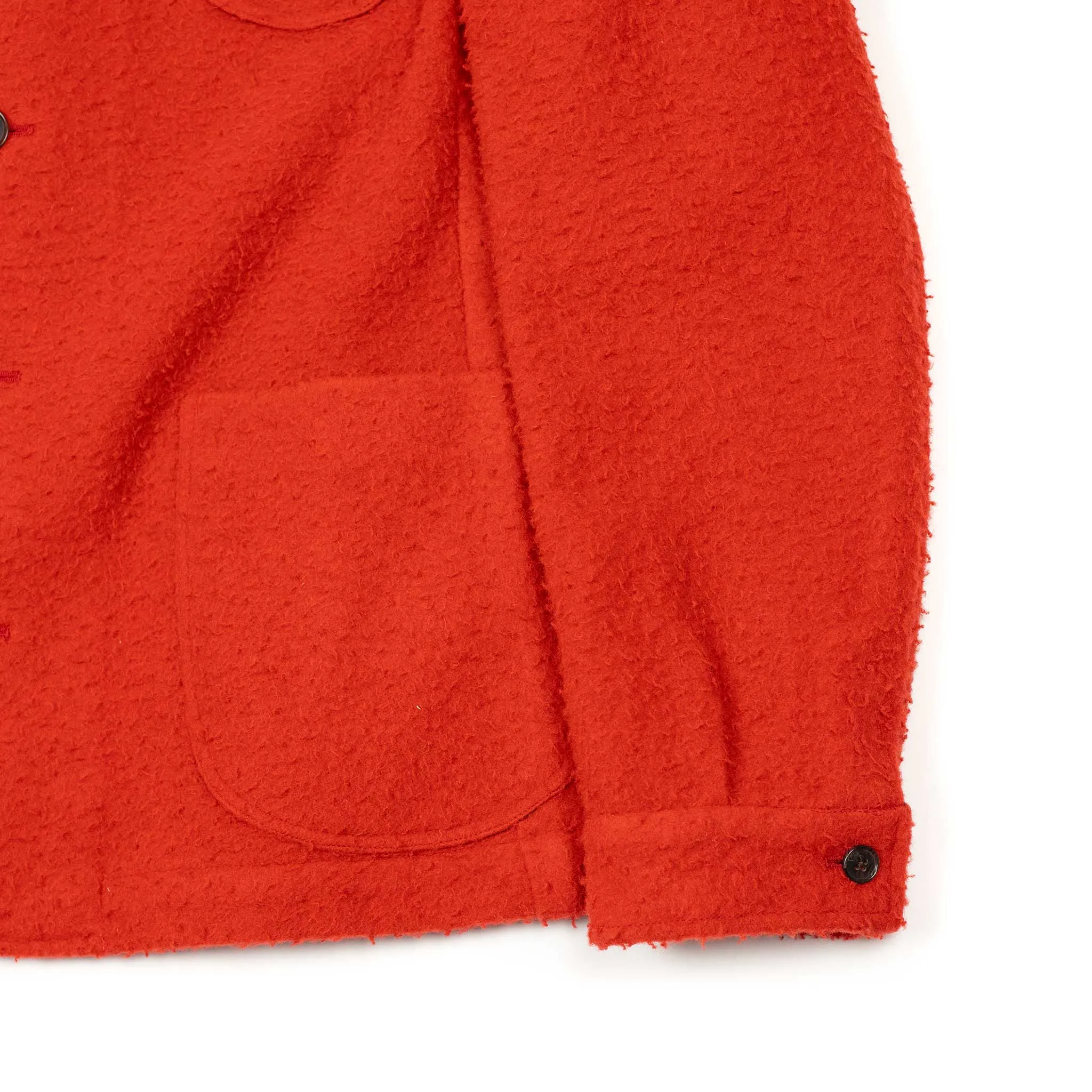 x Sartoria Carrara : chore jacket in Classic Orange Casentino wool