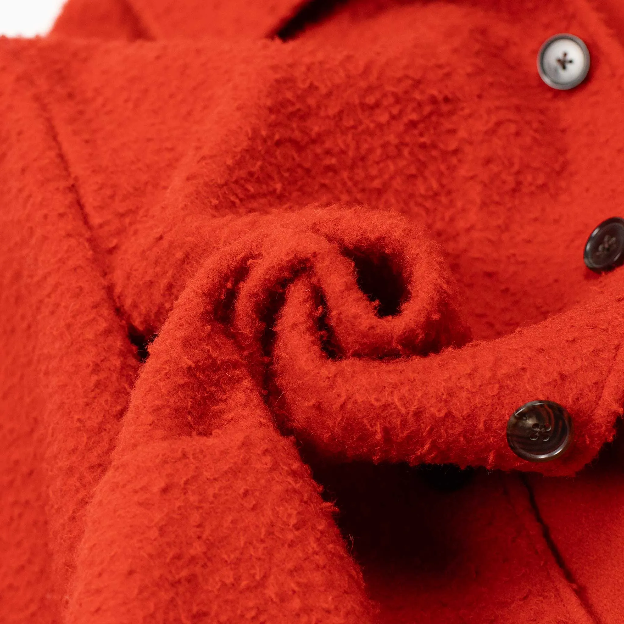 x Sartoria Carrara : chore jacket in Classic Orange Casentino wool