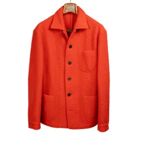 x Sartoria Carrara : chore jacket in Classic Orange Casentino wool