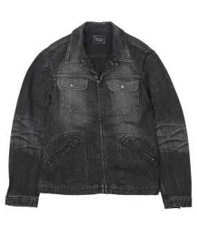 Zip Accented Trucker Jacket (2006) Noir Collection