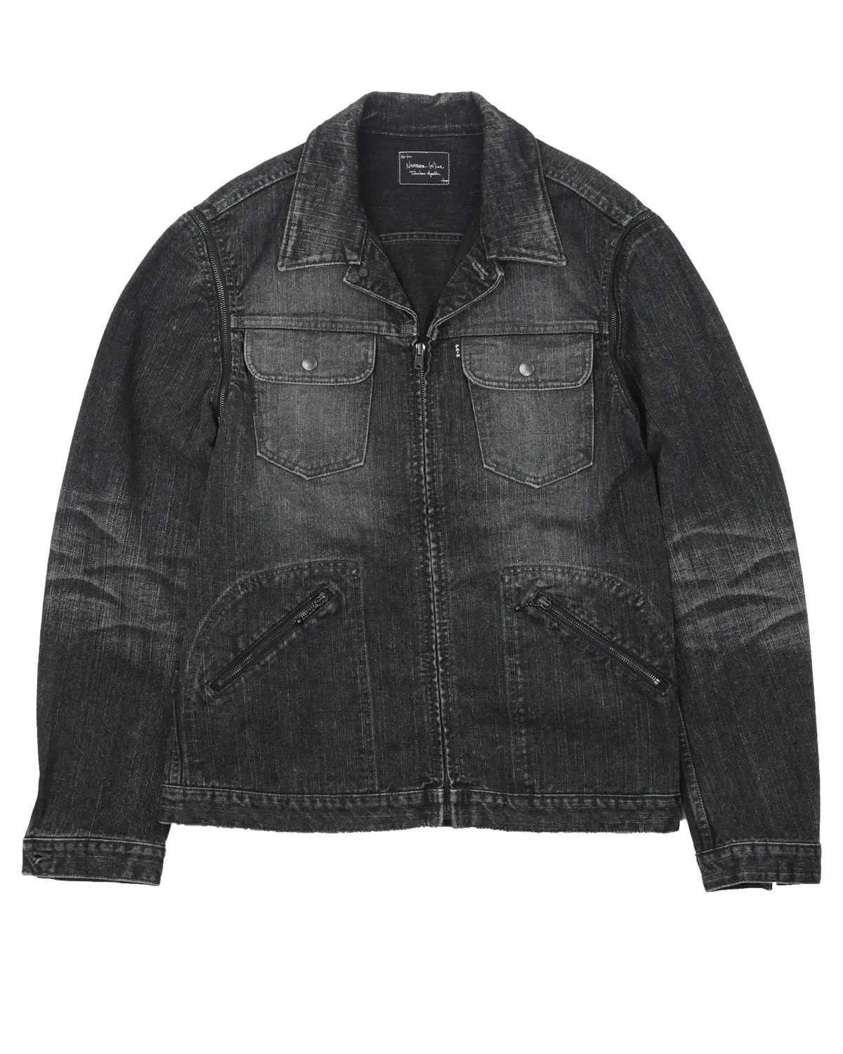 Zip Accented Trucker Jacket (2006) Noir Collection